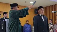 Badan Penyelenggara Haji Republik Indonesia (BP Haji) melantik ASN Polri Harun Al Rasyid sebagai Deputi Bidang Pengawasan, Pemantauan, dan Evaluasi. (Foto: Istimewa).