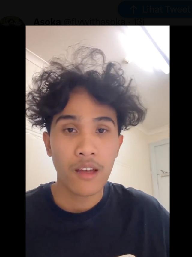 Tangkapan layar video pengakuan Bima Yudho Saputro soal ayahnya diamuk Gubernur Lampung. (Foto: Dok. Twitter @flywithasoka)