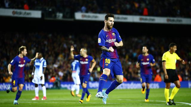 FOTO: Lionel Messi Hattrick, Barcelona Menang Telak