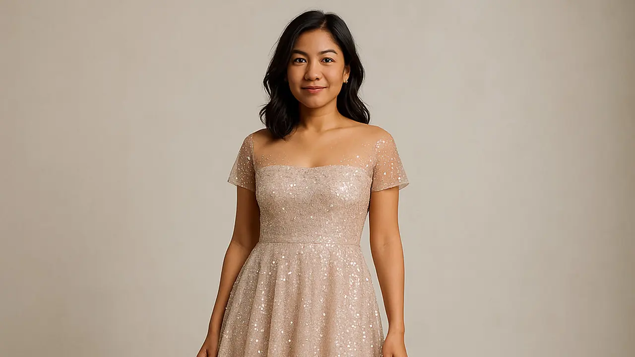 Model Dress Tile Modern Non Hijab/Ilustrasi gambar AI