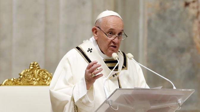 Paus Fransiskus (Remo Casilli/Pool Photo via AP)