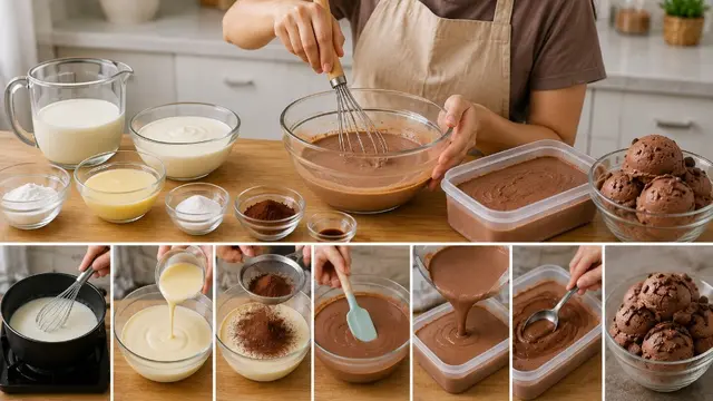 Membuat Es Krim Tanpa Mixer dan Blender