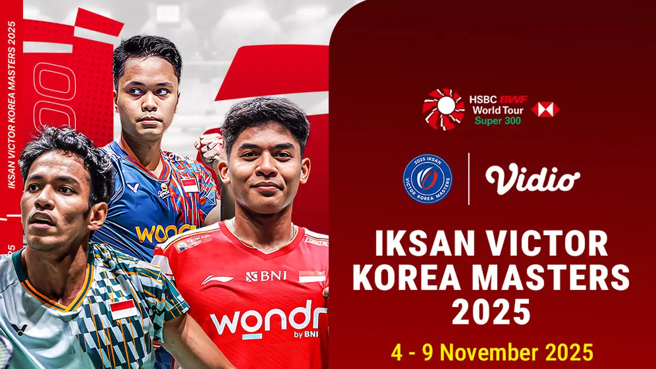 Saksikan Badminton Korea Masters 2025 di Vidio. (dok. vidio.com)