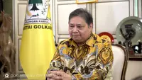 Airlangga Hartarto menyampaikan Pidato Resmi Pengunduran Diri sebagai Ketua Umum Partai Golkar. (Istimewa)