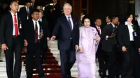 Perdana Menteri Malaysia Datuk Seri Najib Razak Saat Menghadiri Pelantikan Presiden Ke-7 Indonesia. (Liputan6.com/Andrian Martinus)