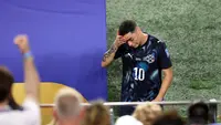 Miguel Almiron diganjar kartu merah di Piala Dunia 2026 saat Paraguay melawan Turki (AFP)