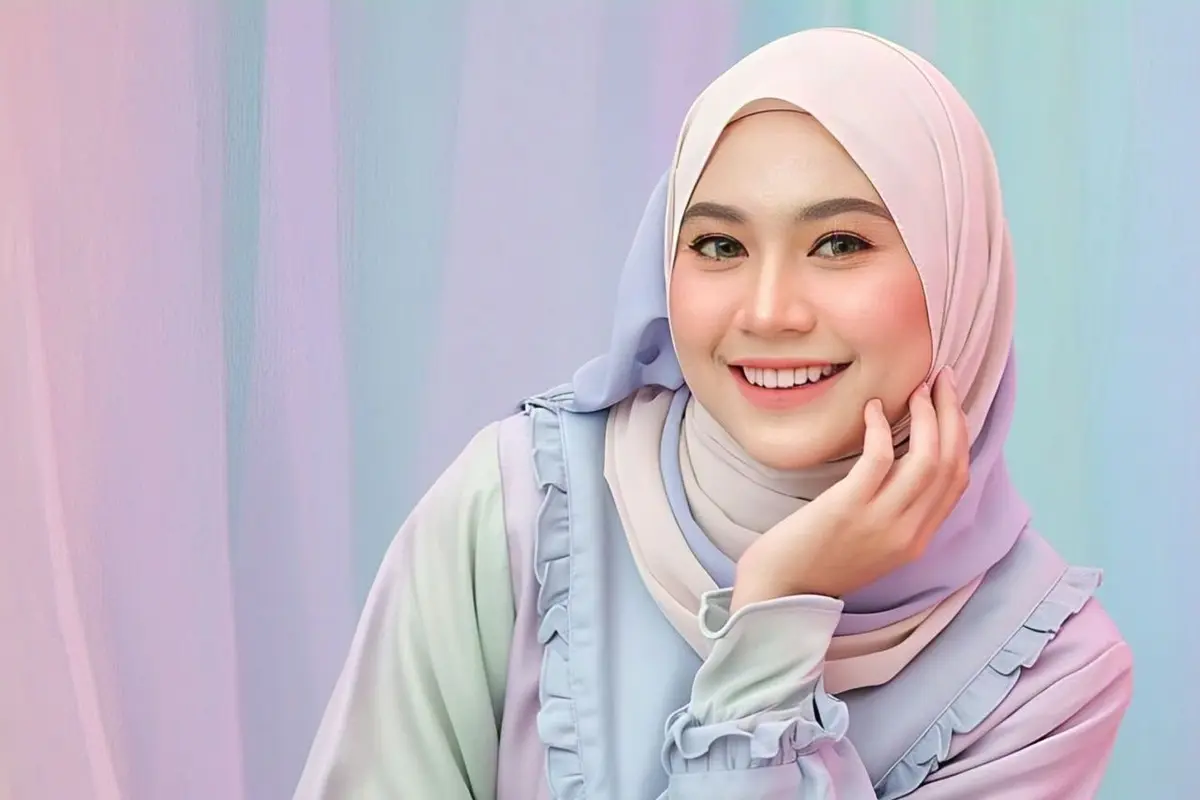 Tunik Pastel dengan Detail Ruffle: Manis dan Sederhana