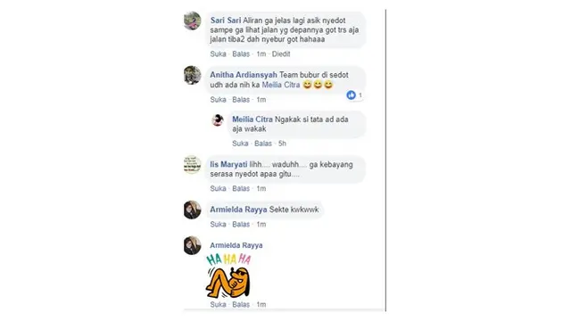 Bubur ayam pakai sedotan (Sumber: Facebook/ Agung Pangestu)