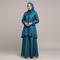 Gamis Kurung Modern Motif Geometris/Model Gamis Warna Biru Teal untuk Ramadan 2026 (sumber: gemini.com)