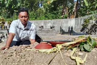 Makan pelajar SMA korban penganiayaan di Bantul. (Istimewa/JPW)