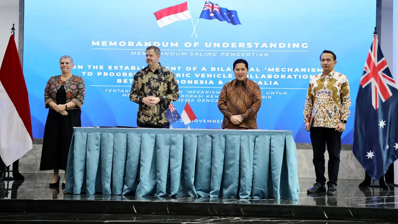 Indonesia dan Australia bersepakat bekerjasama membangun industri kendaraan listrik