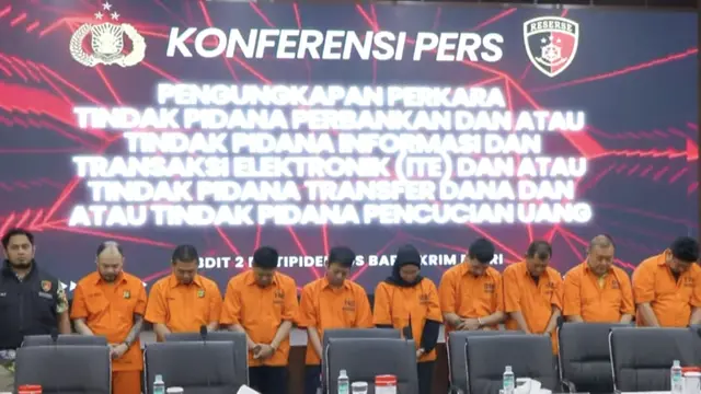 9 Tersangka kasus pembobolan rekening dormant senilai Rp 204 miliar