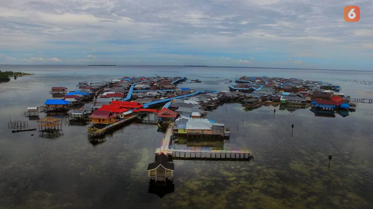 Pagi yang Indah di Kampung Terapung Torosiaje Gorontalo, Kabupaten Pohuwato (Arfandi Ibrahim/Liputan6.com)