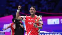 Pebulu tangkis tunggal putra Indonesia Alwi Farhan menang atas&nbsp;wakil Korea Cho Geonyeop pada&nbsp;partai kedua laga semifinal Piala Sudirman 2025. Alwi menang 16-21, 21-8, dan 21-8 di Xiamen Fenghuang Gymnasium, China, Sabtu (3/5).&nbsp;(foto: PBSI)