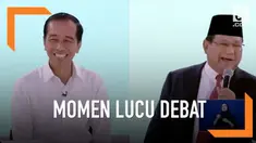 Diminta menanggapi jawaban Joko Widodo, Prabowo memilih menyudahi dengan kalimat yang lucu.