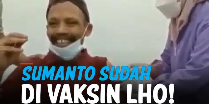 VIDEO: Terekam Sumanto Jalani Vaksin Covid-19