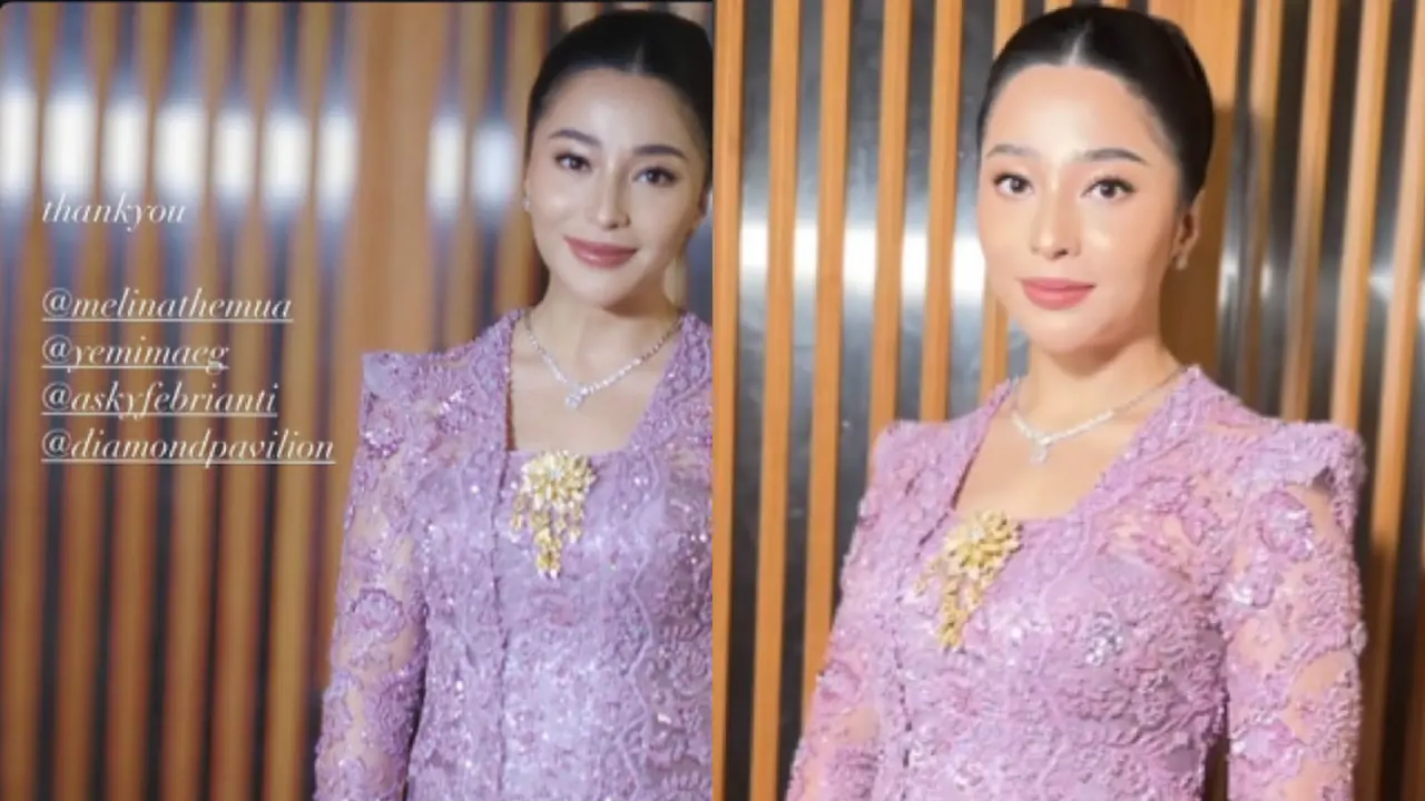 Nikita Willy saat Kondangan di kehamilan kedua