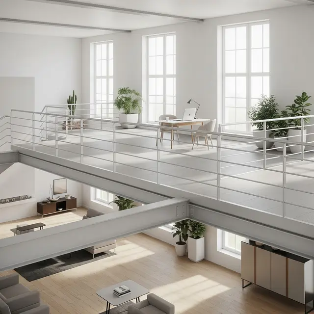 Pilihan Warna Lantai Mezzanine (Gemini AI)