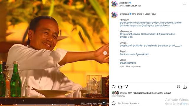 Presiden Jokowi (Foto: Instagram/@arnoldpo)