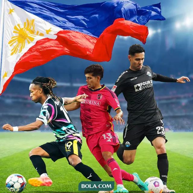 Ilustrasi - Pemain Naturalisasi Timnas Filipna: Zico Bailey, Anthony Markanich, Raphael Obermair