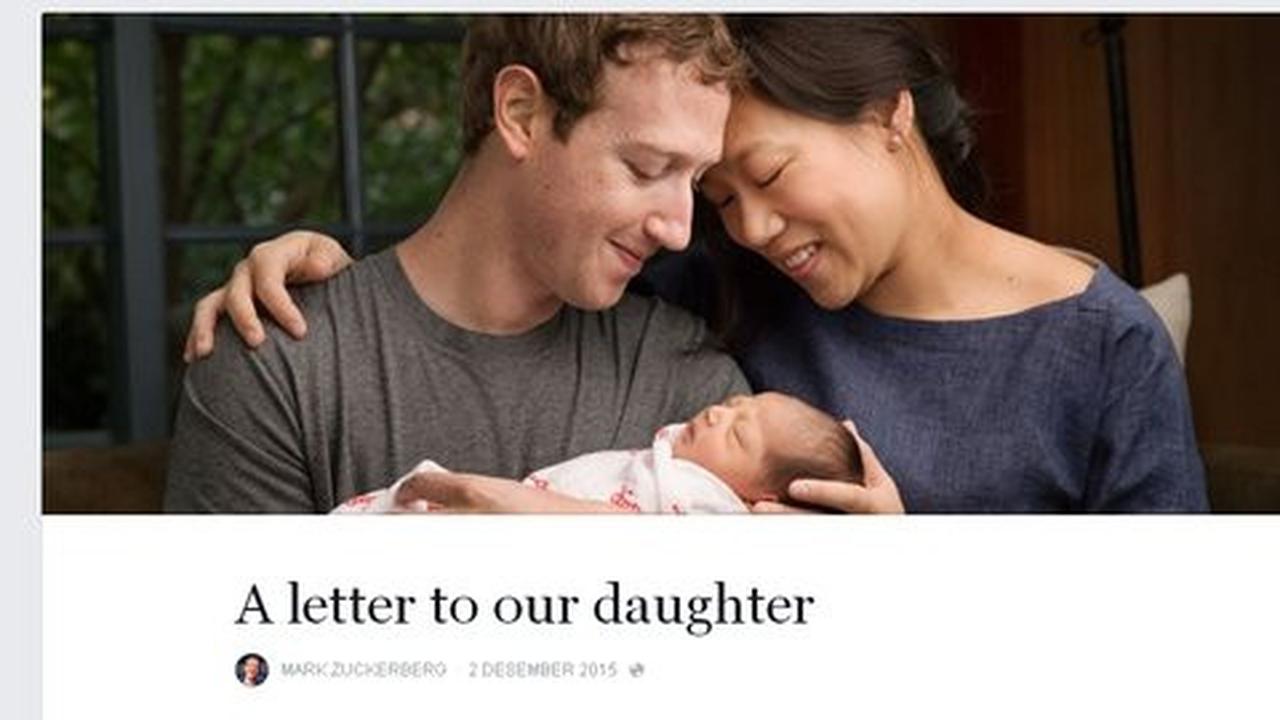 Putri pertama lahir, Mark Zuckerberg beramal Rp 600 triliun lebih!