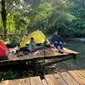 Menghabiskan Libur Lebaran Idul Fitri di Sungai Ilomata River Camp (Arfandi Ibrahim/Liputan6.com)