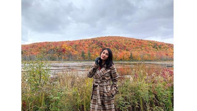 Cut Memey tak berhenti mengeksplore berbagai kota di Kanada.