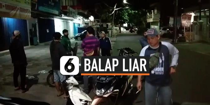 VIDEO: Bubarkan Balap Liar Polisi Lepaskan Tembakan