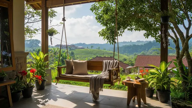 Inspirasi Teras Rumah Nuansa Pedesaan Modern