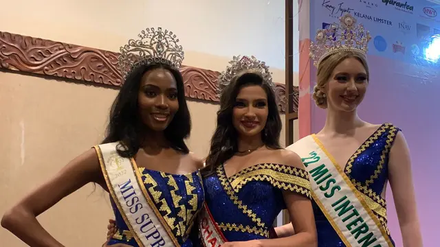 Miss International 2022, Jasmin Selberg dari Jerman, Miss Supranational 2022, Lalela Mswane dari Afrika Selatan dan Miss Charm 2023, Luma Russo dari Brasil.