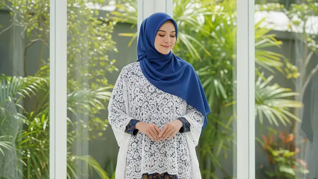 Model Gamis Batik Brokat Nyaman Dipakai