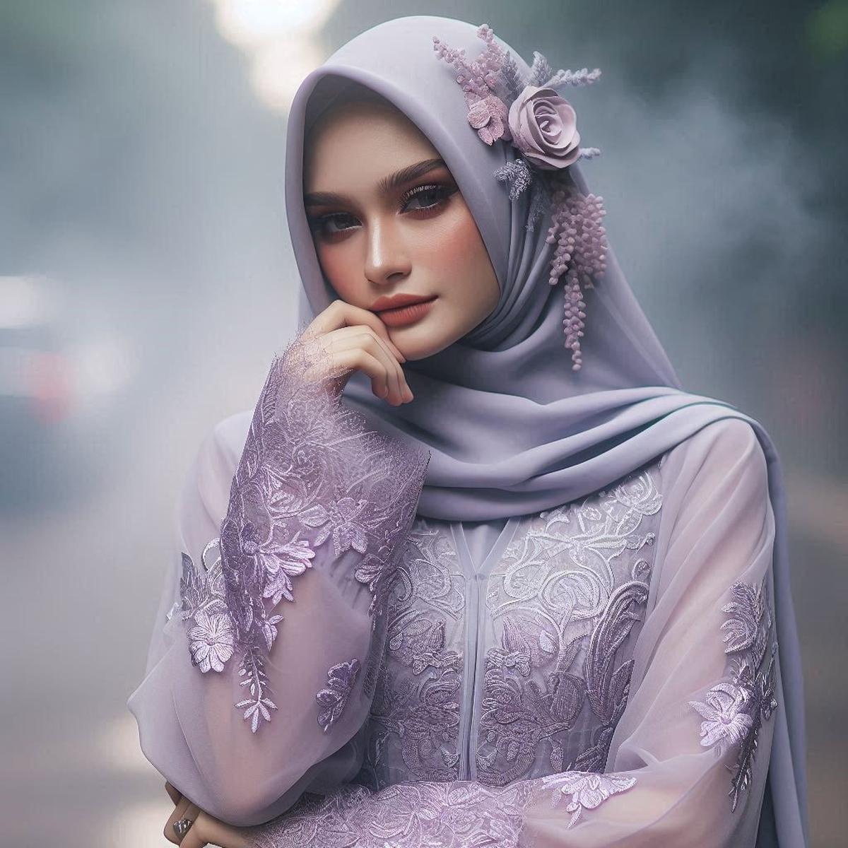 Baju Lebaran 2025 Misty Lavender