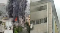 Sekitar 17 orang diselamatkan dari kebakaran bangunan di Kota Zigong di Provinsi Sichuan, China. (Screengrab/MENGAPAYOUTOUZHELE/X)