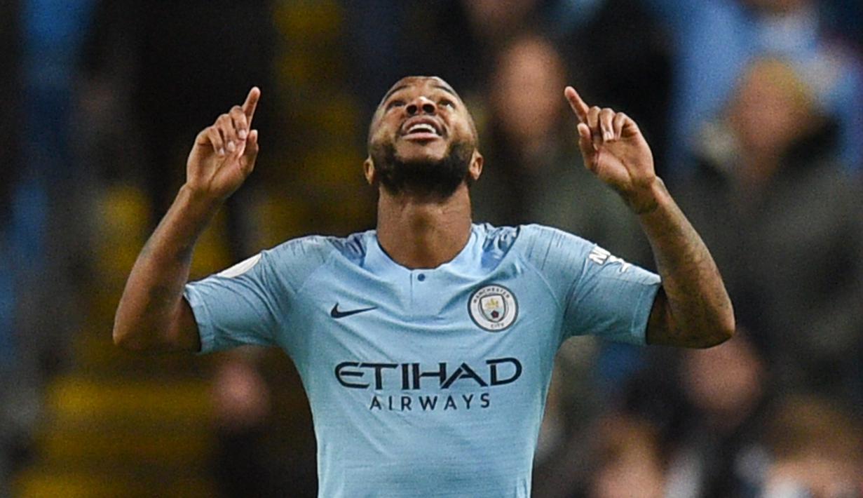 7. Raheem Sterling (Manchester City) - 8 Gol. (AFP/Oli Scarff)