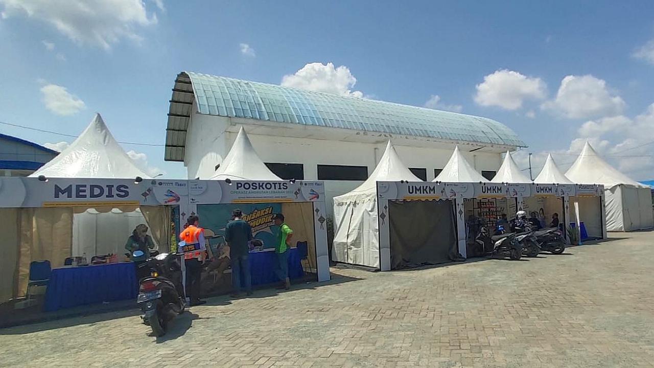 Pengalihfungsian jembatan timbang Balonggandu Karawang menjadi titik rest area pemudik motor. (Dok Kemenhub)Pengalihfungsian jembatan timbang Balonggandu Karawang menjadi titik rest area pemudik motor. (Dok Kemenhub)