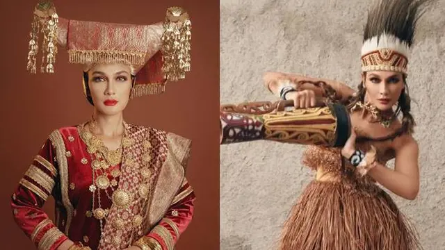 5 Potret Luna Maya dengan Berbagai Busana Adat Meriahkan HUT RI ke-77
