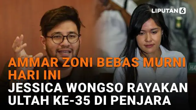 Mulai dari Ammar Zoni bebas murni hari ini hingga Jessica Wongso rayakn ultah ke-35 di penjara, berikut sejumlah berita menarik News Flash Showbiz Liputan6.com.