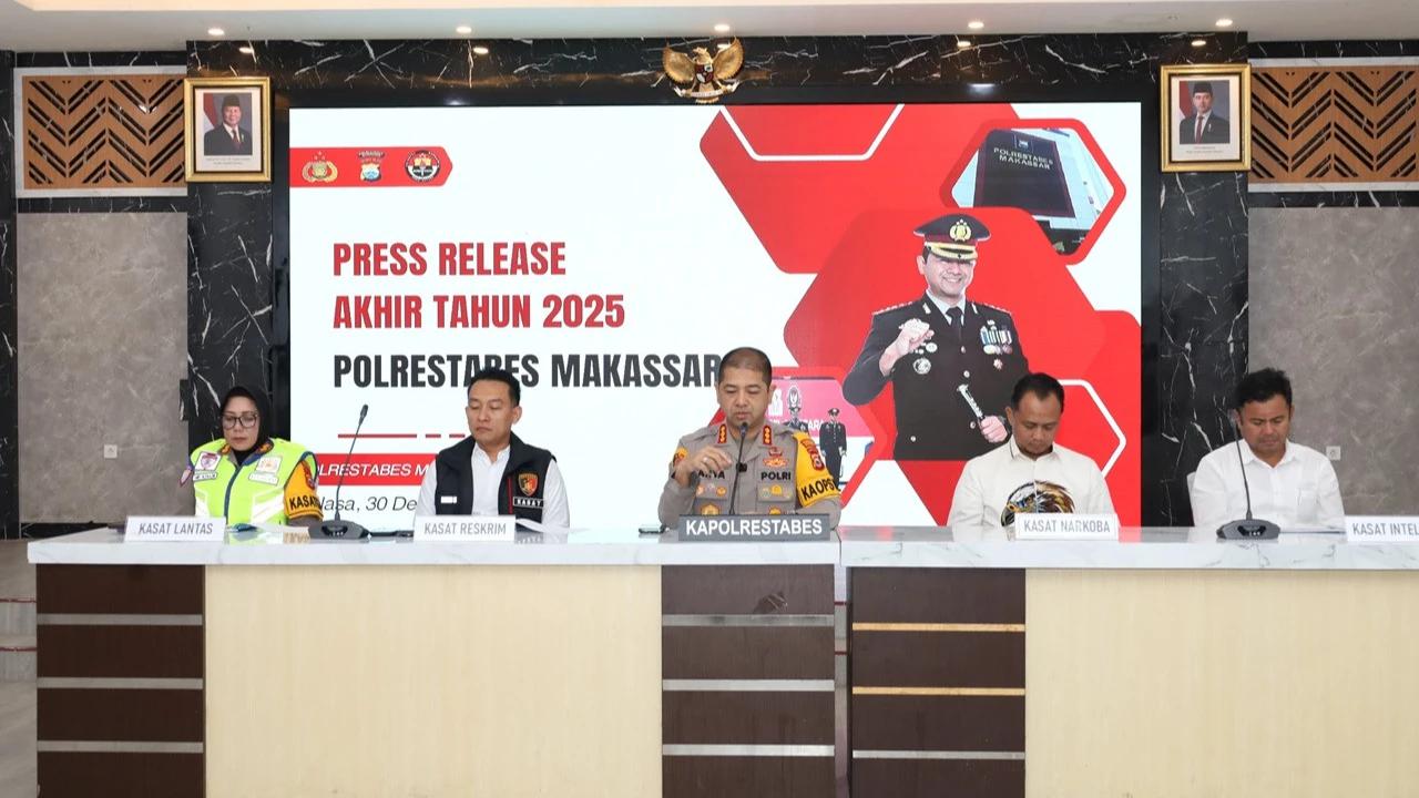 1.108 Polisi Disebar Amankan Malam Pergantian Tahun di Makassar, Ada Razia Warga Menyalakan Petasan