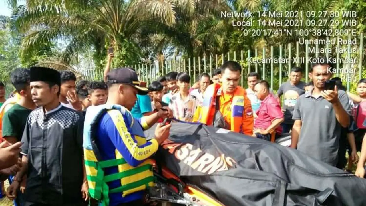 Korban hanyut di Limapuluh Kota. (Liputan6.com/ Dok SAR Limapuluh Kota).