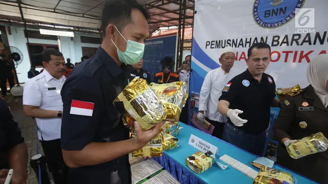 BNN Musnahkan Ekstasi, Sabu, dan Katinon