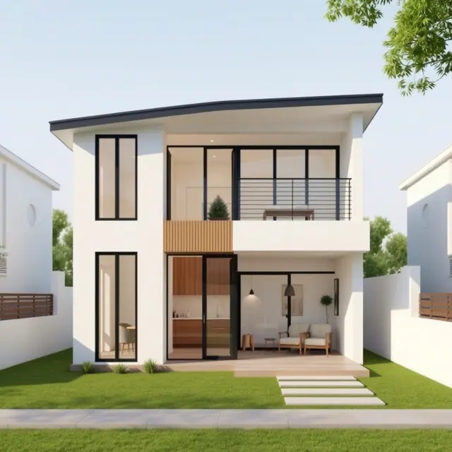 Gambar Rumah Sederhana Tapi Terkesan Mewah 2 Lantai, Inspirasi Hunian