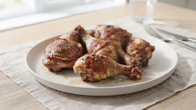 Ilustrasi ayam goreng bumbu sayur asem