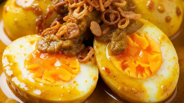 Telur Bumbu Kuning Simpel