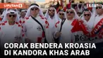 Heboh! Fans Kenakan Kandora Bercorak Bendera Kroasia Jelang Piala Dunia 2022