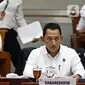 Kabareskrim Polri Komjen Pol Listyo Sigit Prabowo (kanan) saat rapat dengar pendapat (RDP) dengan Komisi III DPR di Kompleks Parlemen, Jakarta, Rabu (19/2/2020). RDP membahas penjualan kondensat jatah negara yang melibatkan Presiden Direktur PT TPPI Honggo Wendratno. (Liputan6.com/Johan Tallo)