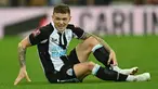 Newcastle United disingkirkan Cambridge United, klub Divisi 3 di Liga Inggris, di babak ketiga Piala FA 2021/2022, Sabtu (8/1/2022). Kekalahan tersebut juga mewarnai debut pahit Kieran Trippier yang baru didatangkan The Magpies dari klub Spanyol, Atletico Madrid. (AFP/Paul Ellis)