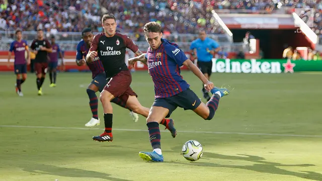 Gol Silva Bawa AC Milan Menang Tipis Atas Barcelona