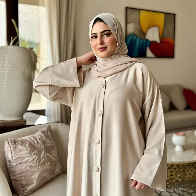 Model Gamis untuk Orang Gemuk Biar Kelihatan Langsing