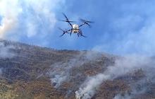 Potret Aksi Drone Bantu Jinakkan Kebakaran Bromo