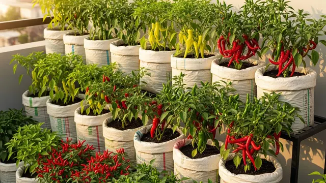 Ide Kebun Cabai di Karung Beras Bekas untuk Panen Lebat Sepanjang Tahun